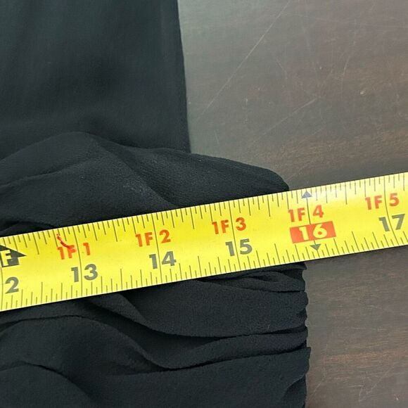 Vintage Jones New York NWT 100% Silk Black V Neck Sleeveless Midi Dress Sz 8 Y2K - Picture 11 of 13